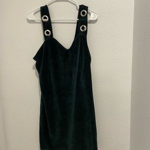 Plus Size Green Velvet Bodycon Dress Xxl